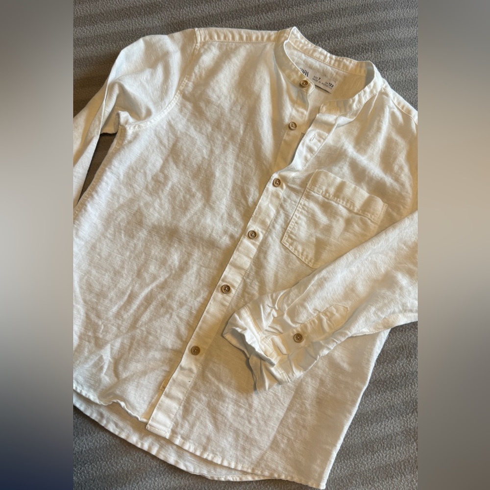 Zara boys linen shirt